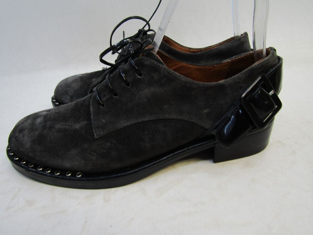 Jeffrey Campbell Womens Size 8 M Black Suede Lace Up Ankle Fashion Boots Bootie